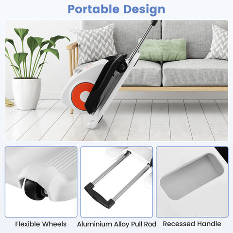 Under Desk Elliptical Machine with Display Monitor for Home Office