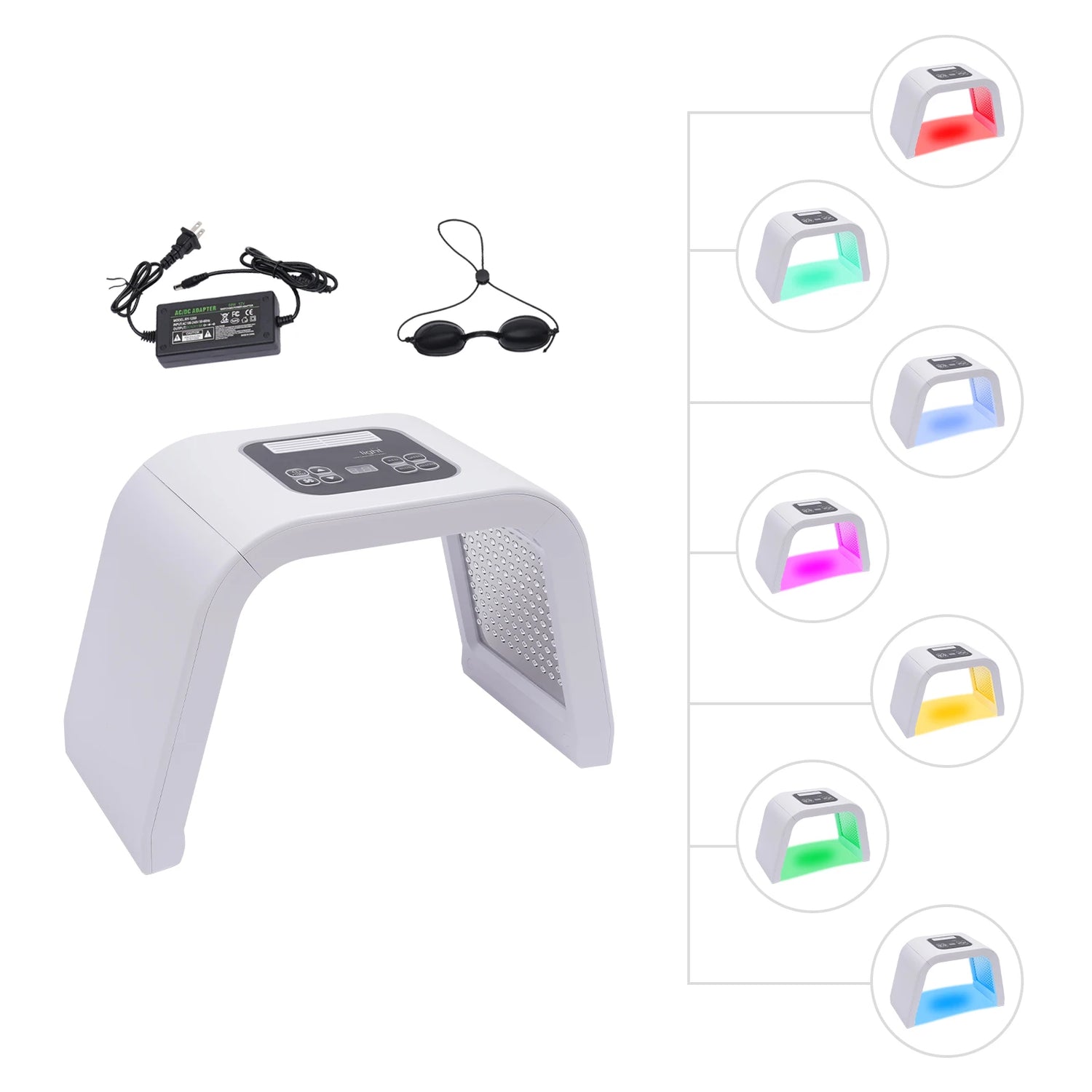 7 Color LED Light Therapy Mask for Face & Skin Care