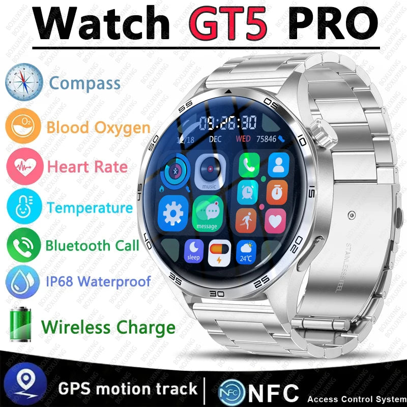 Huawei GT5 Pro Smartwatch with GPS & NFC