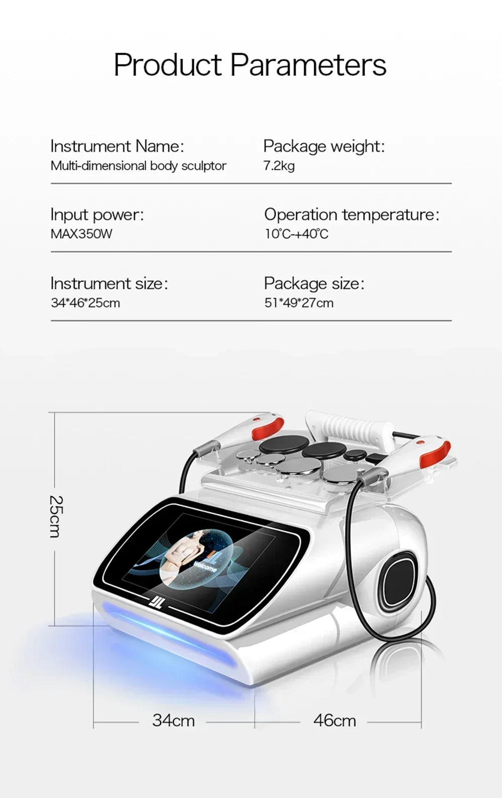 Portable Tecar Therapy Machine for Pain Relief & Slimming