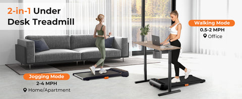 Under Desk Walking Pad Treadmill for Home/Office with Watch-Like Remote Control