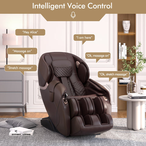 Zero Gravity Full Body Massage Chair with SL Track and Yoga Stretching