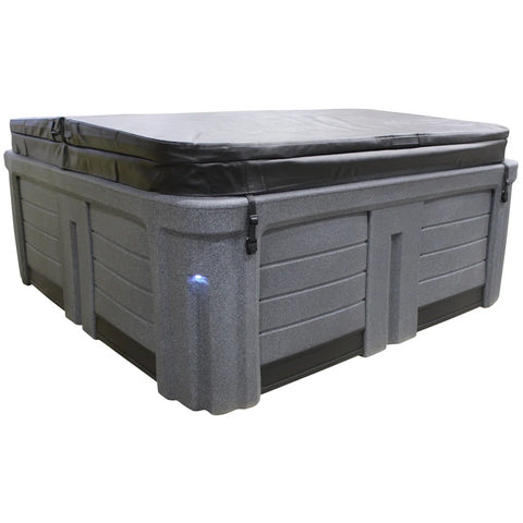 Origin 5-Person Lounger 30 Jet Plug and Play, 240V Hot Tub, Real Stainless Heater, Ozone, Waterfall and Upgraded Lighting