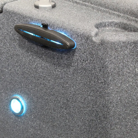 Origin 5-Person Lounger 30 Jet Plug and Play, 240V Hot Tub, Real Stainless Heater, Ozone, Waterfall and Upgraded Lighting