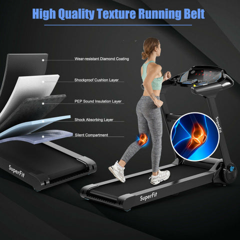 2.25HP Folding Treadmill with Bluetooth Speaker