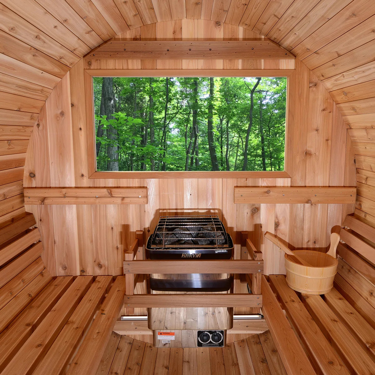 Almost Heaven Saunas Huntington 6 - Person Traditional Steam Sauna in Cedar