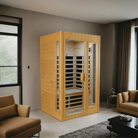 Hemlock Two-Person Far Infrared Roof Embedded Indoor Sauna Room