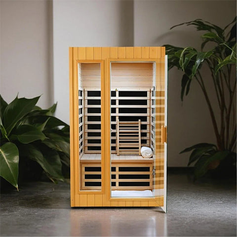 Hemlock Two-Person Far Infrared Roof Embedded Indoor Sauna Room
