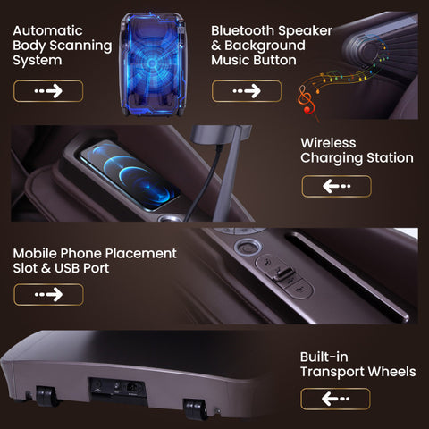 2025 Enjoyment 42 - Full Body Zero Gravity Massage Recliner with Airbags and Foot Rollers