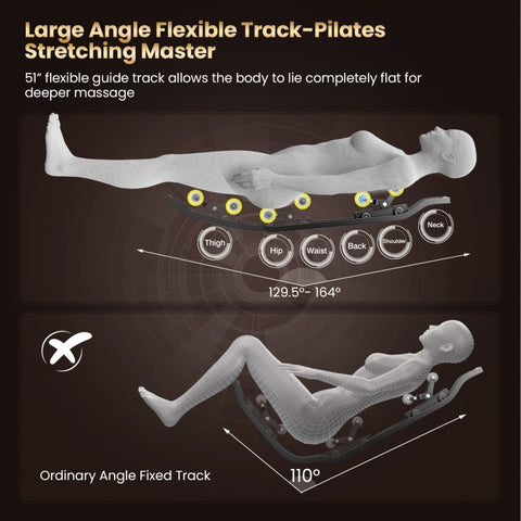 2025 Enjoyment 42 - Full Body Zero Gravity Massage Recliner with Airbags and Foot Rollers
