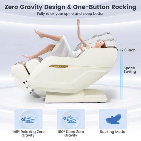 Therapy 36-2024 New 3D Model-SL Track Massage Chair with Airbags Waist and Calves Heating Foot Rollers