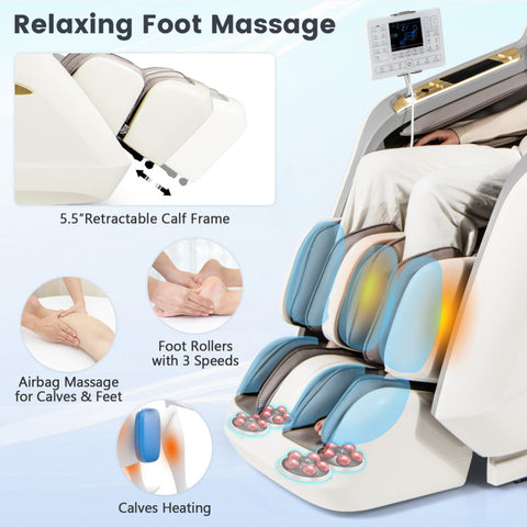 Therapy 36-2024 New 3D Model-SL Track Massage Chair with Airbags Waist and Calves Heating Foot Rollers