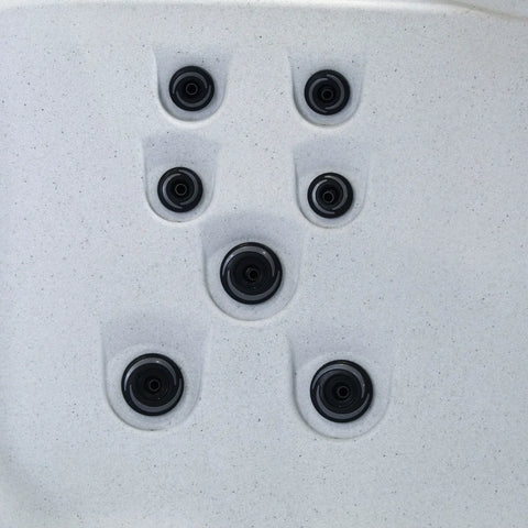 Ignite 7-Person Open 65 Jet 240V Hot Tub, Real Stainless Heater, Ozone, Waterfall and Upgraded Lighting