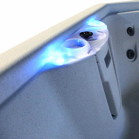 Ignite 7-Person Open 65 Jet 240V Hot Tub, Real Stainless Heater, Ozone, Waterfall and Upgraded Lighting